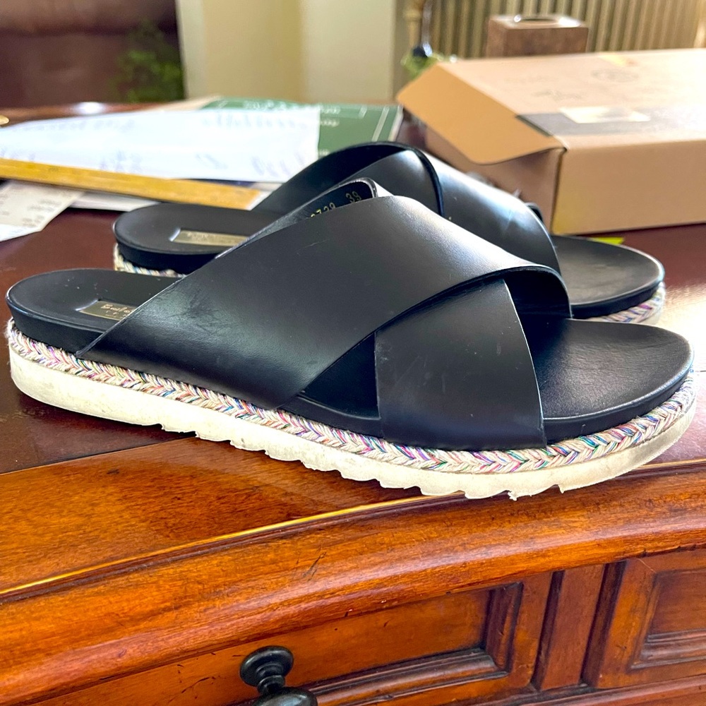 Baldinini black slides, 39 Made in Italy, high end